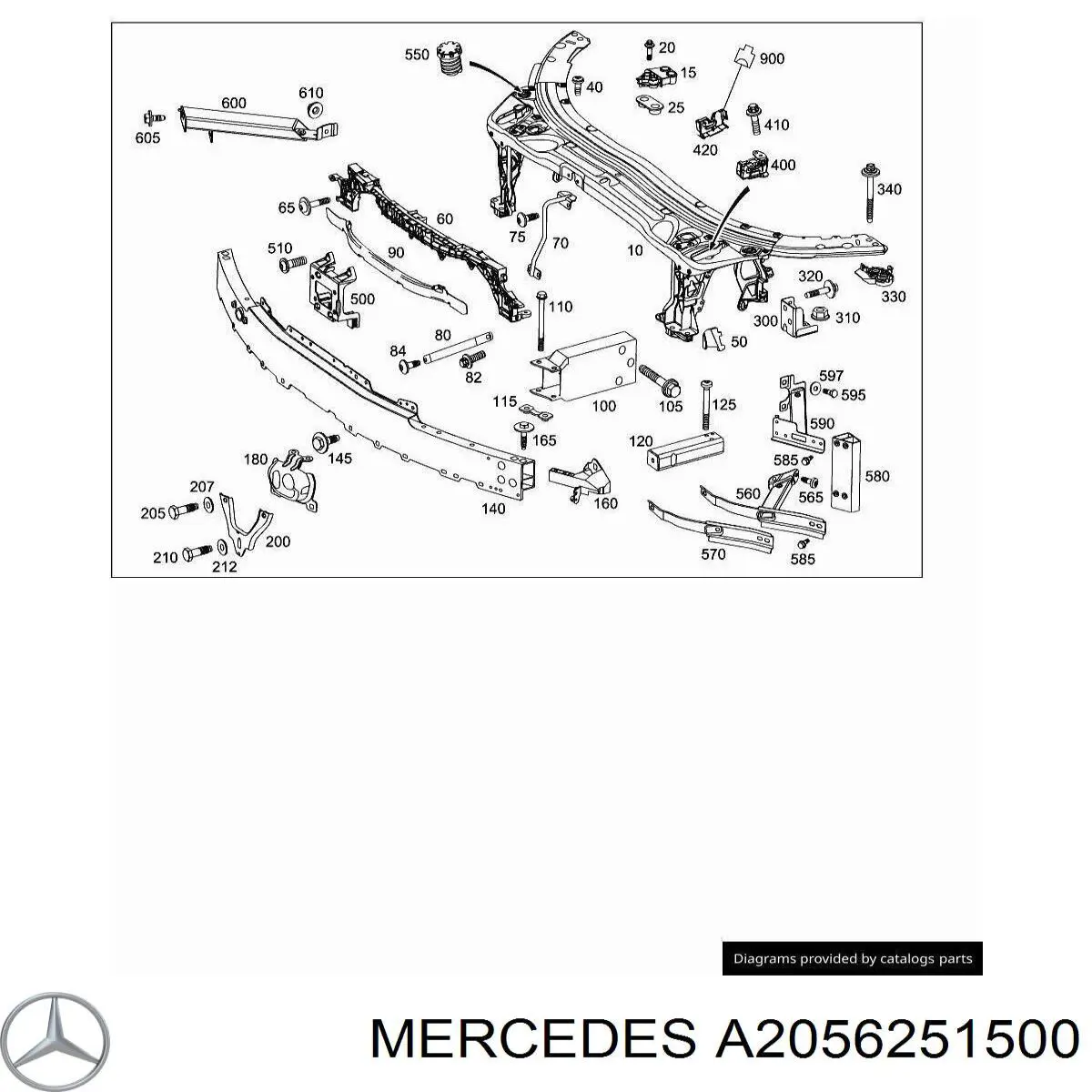  Mercedes A2056251500 ціна, від 30.56 USD