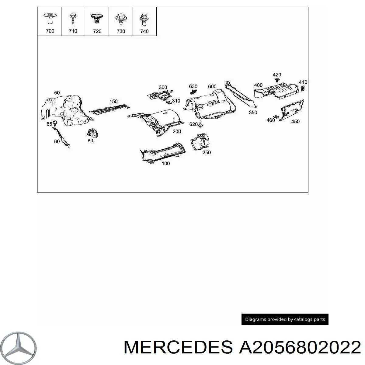  Mercedes A2056802022 ціна, від 9.88 USD