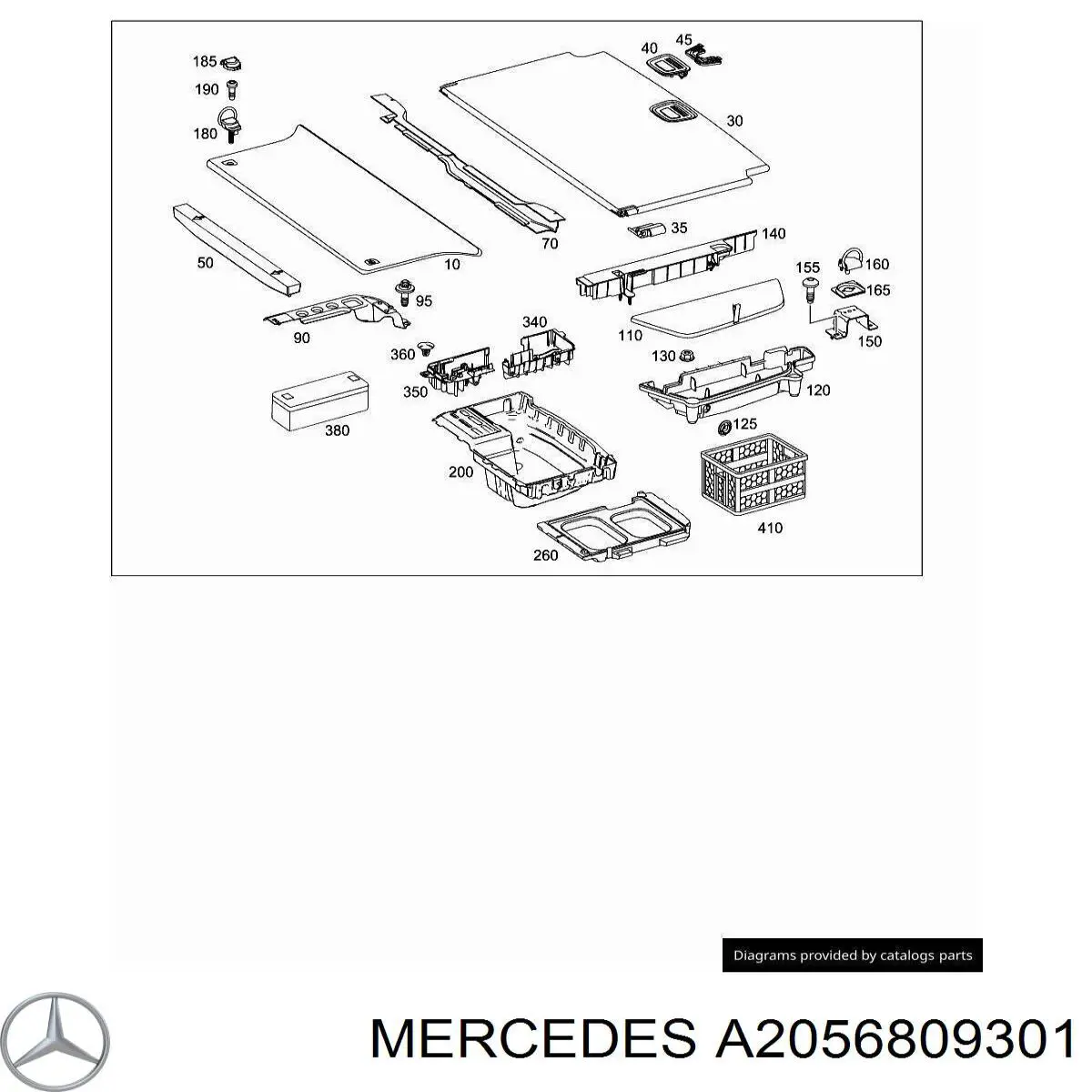  Mercedes A2056809301 ціна, від 108.58 USD
