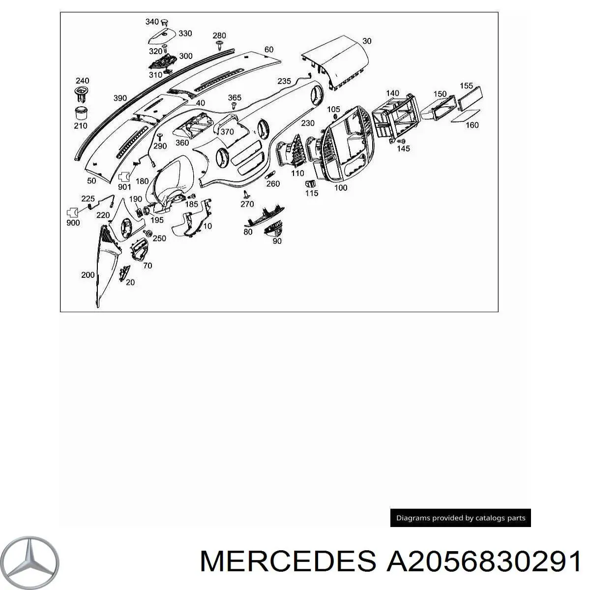  Mercedes A2056830291 ціна, від 10.14 USD