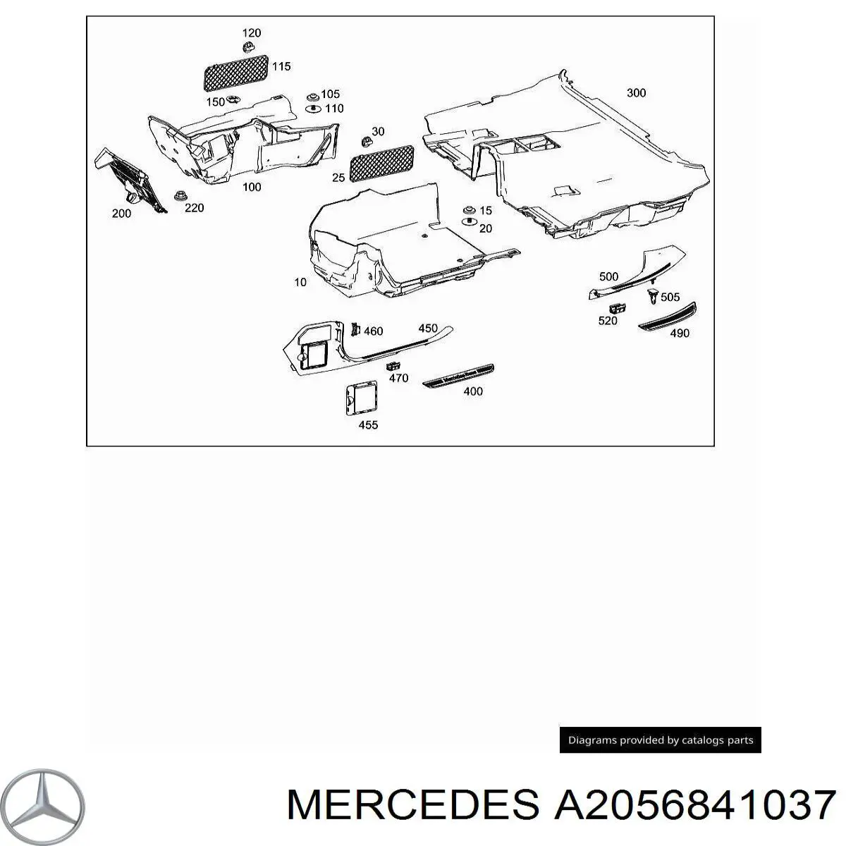  Mercedes A2056841037 ціна, від 12.41 USD