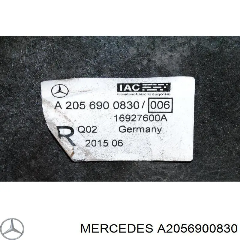 Підкрилок заднього крила, правий A2056900830 Mercedes