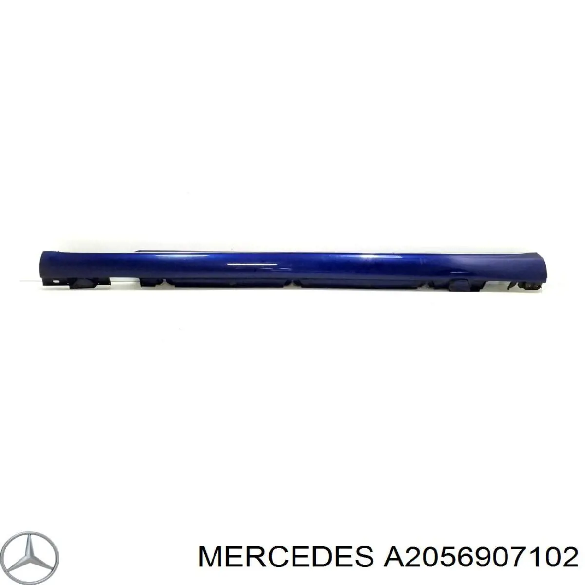 A2056907102 Mercedes Накладка зовнішня (молдинг) порога, лівий