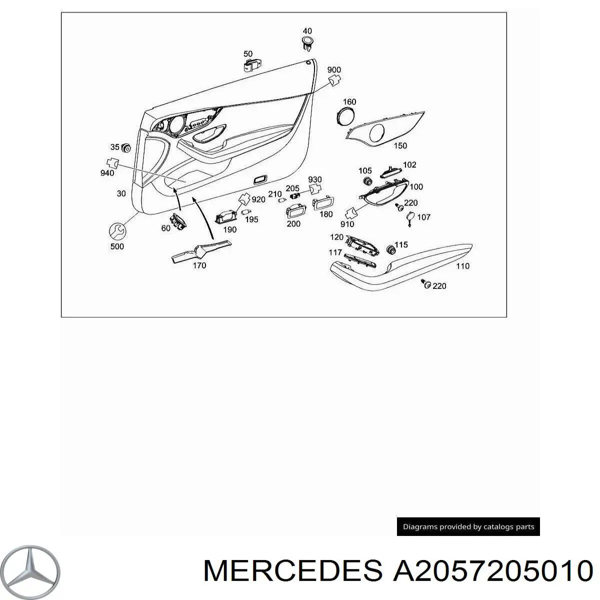 A2057205010 Mercedes 