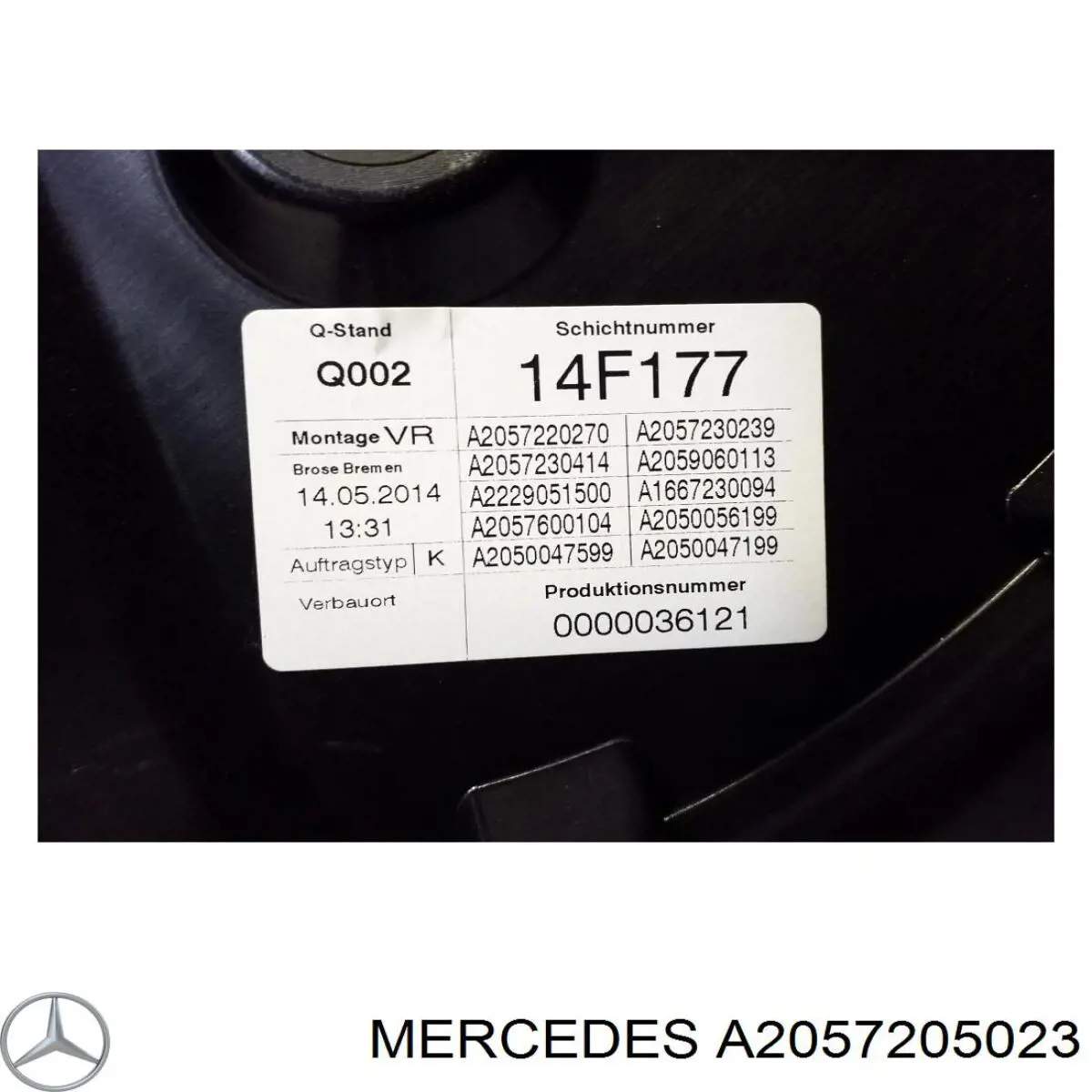 Механізм склопідіймача дверей передніх, правих Mercedes A2057205023 ціна, від 41.81 USD