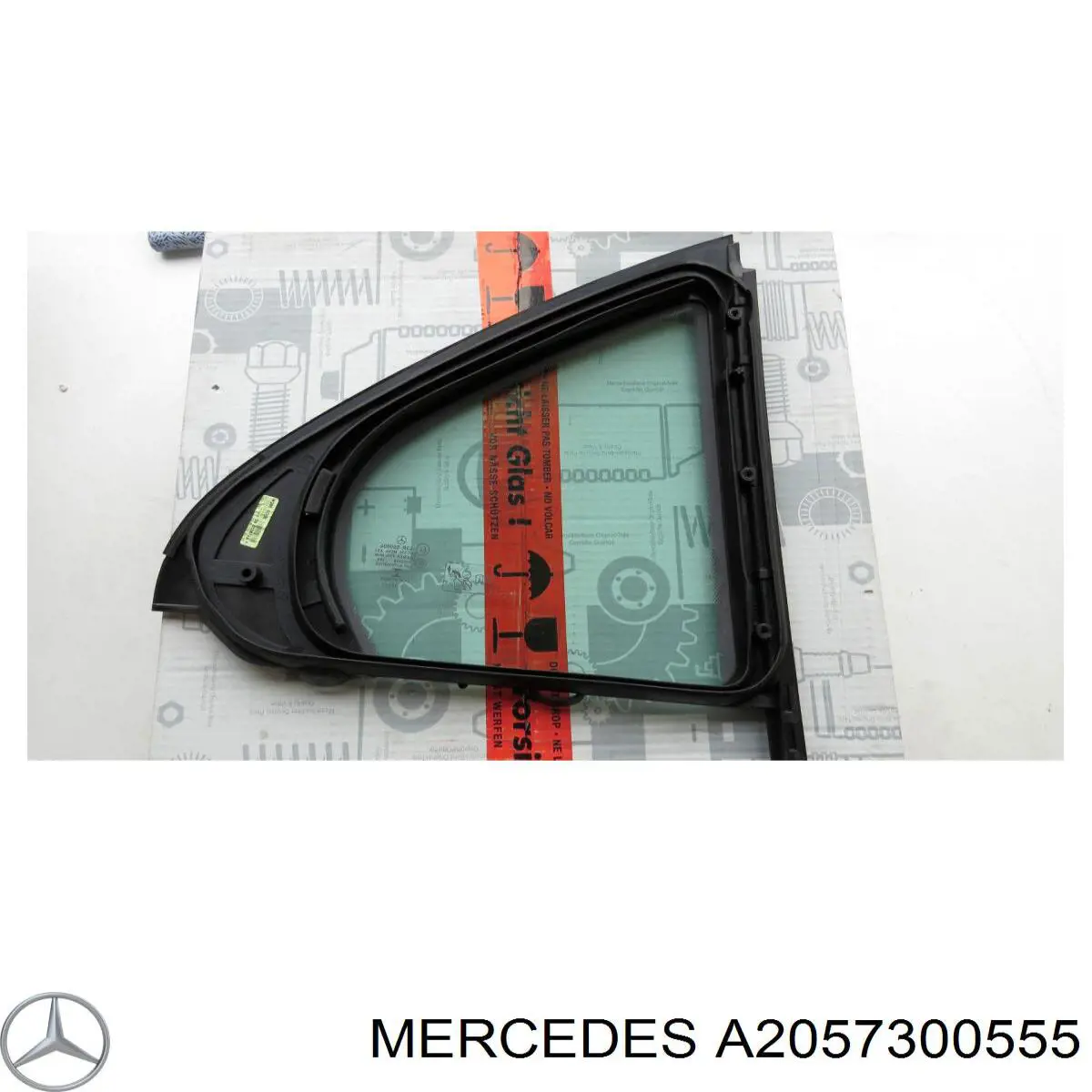 Скло-кватирка двері, задньої, лівої Mercedes A2057300555 ціна, від 32.30 USD