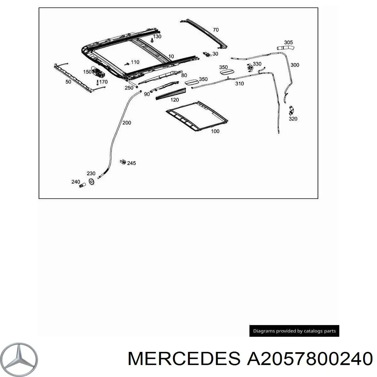  Mercedes A2057800240 ціна, від 69.63 USD