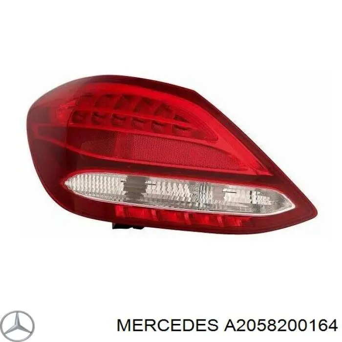 Ліхтар задній лівий Mercedes A2058200164 ціна, від 109.99 USD
