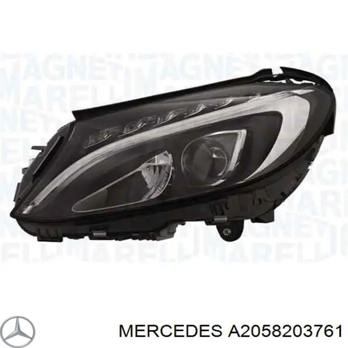 Основна фара - вставка Mercedes A2058203761 ціна, від 628.97 USD