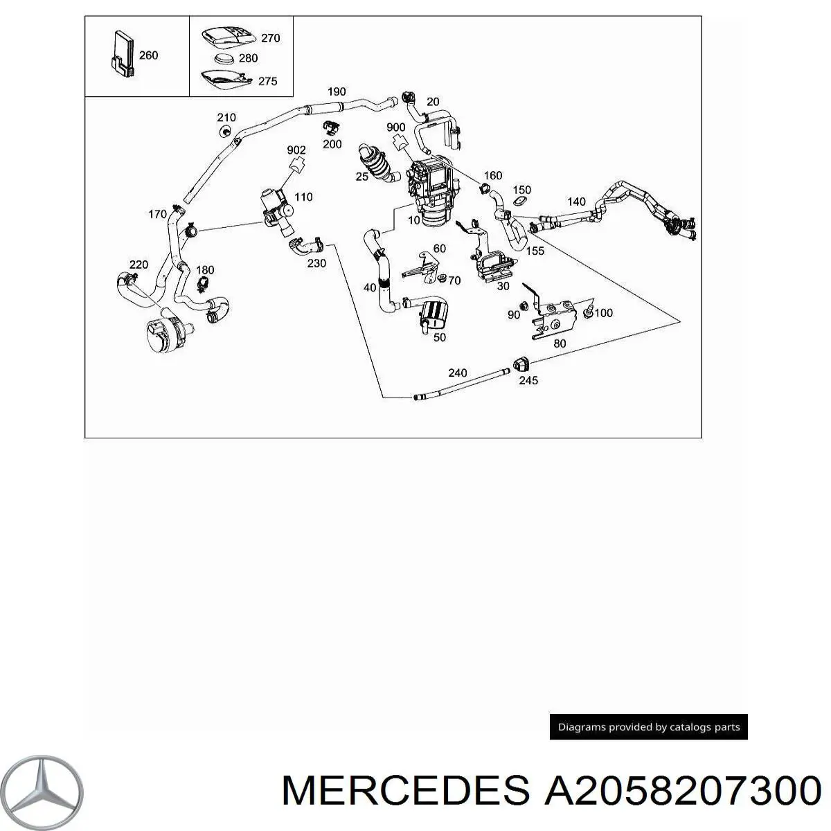  A2058207300 Mercedes