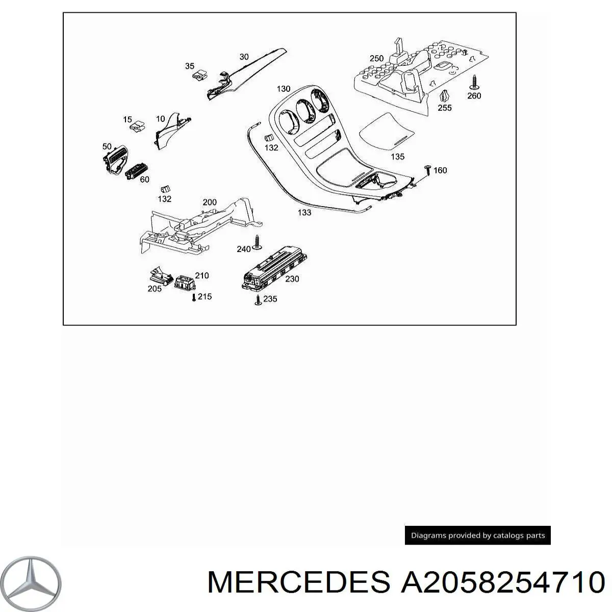 A2058254710 Mercedes 