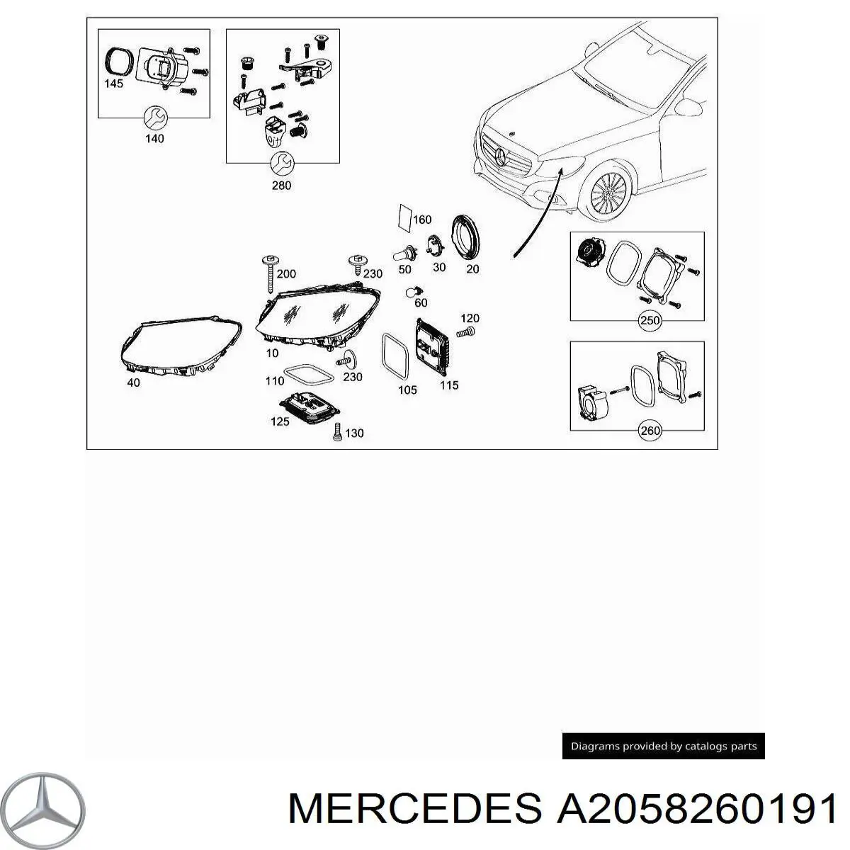 A2058260191 Mercedes 