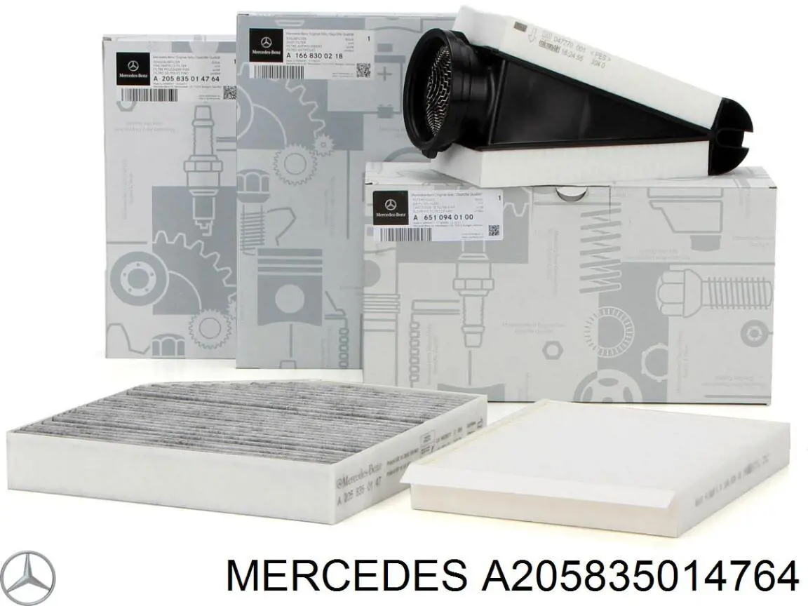 Купити A205835014764 Mercedes Фільтр салону вугільний