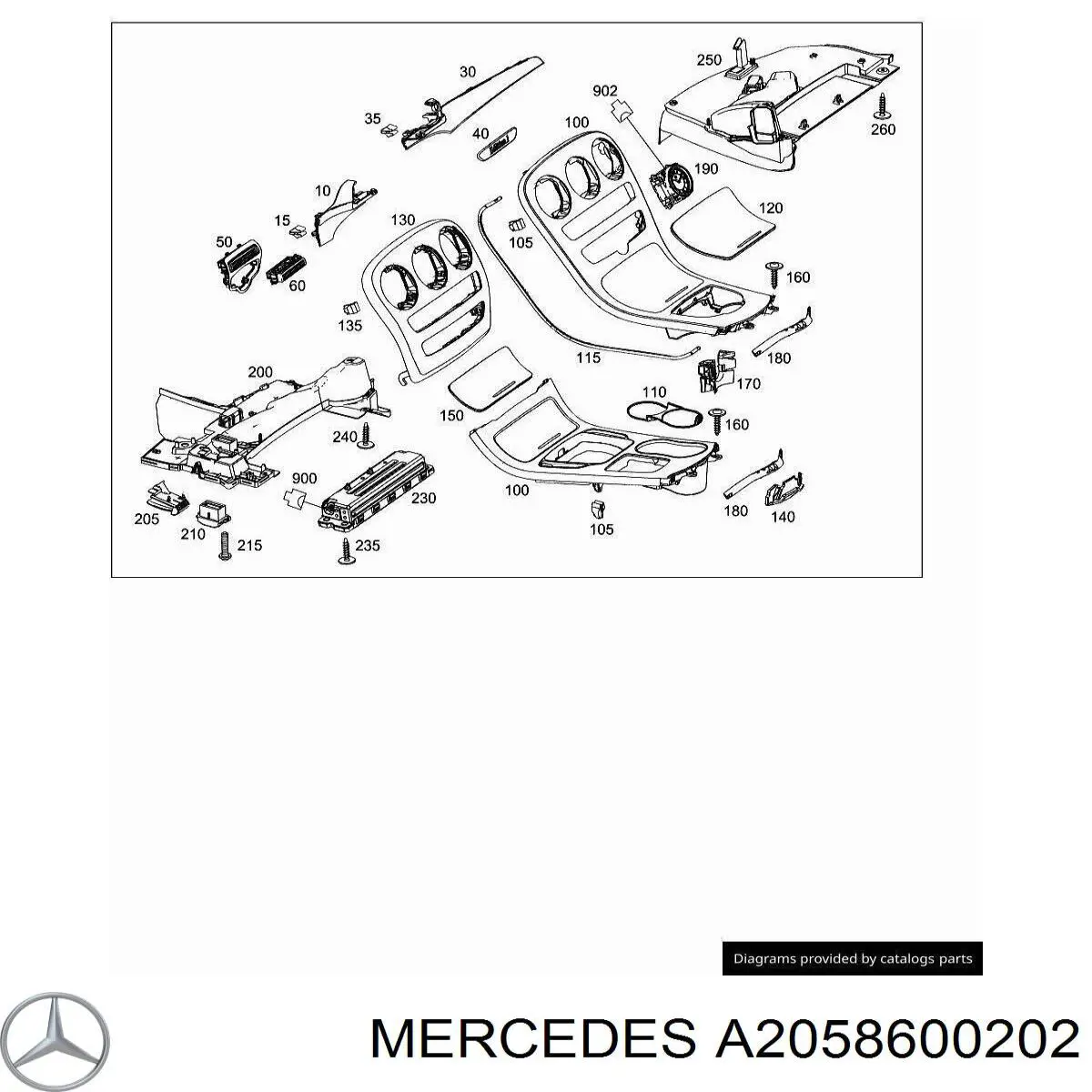  A2058600202 Mercedes