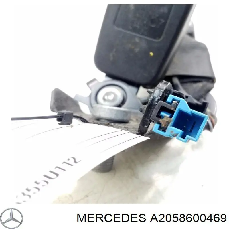 Замок фіксації ременя безпеки задній правий A2058600469 Mercedes