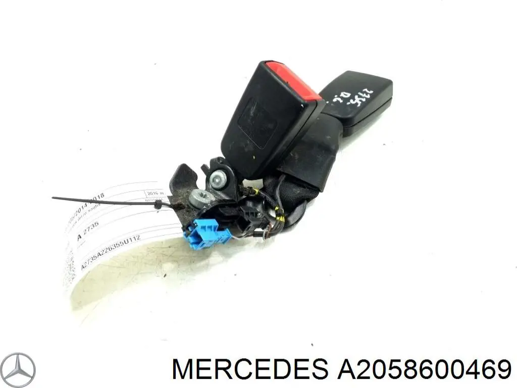 A2058600469 Mercedes Важіль фіксатор ременя безпеки задній правий