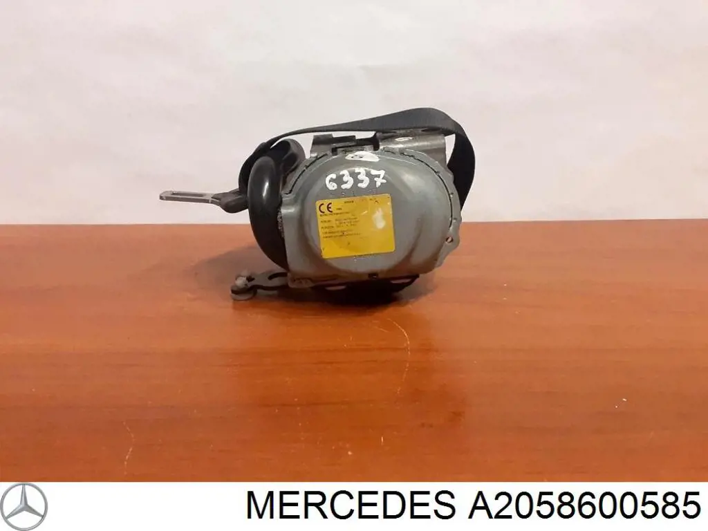 Пасок безпеки задній лівий Mercedes A2058600585 ціна, від 63.34 USD