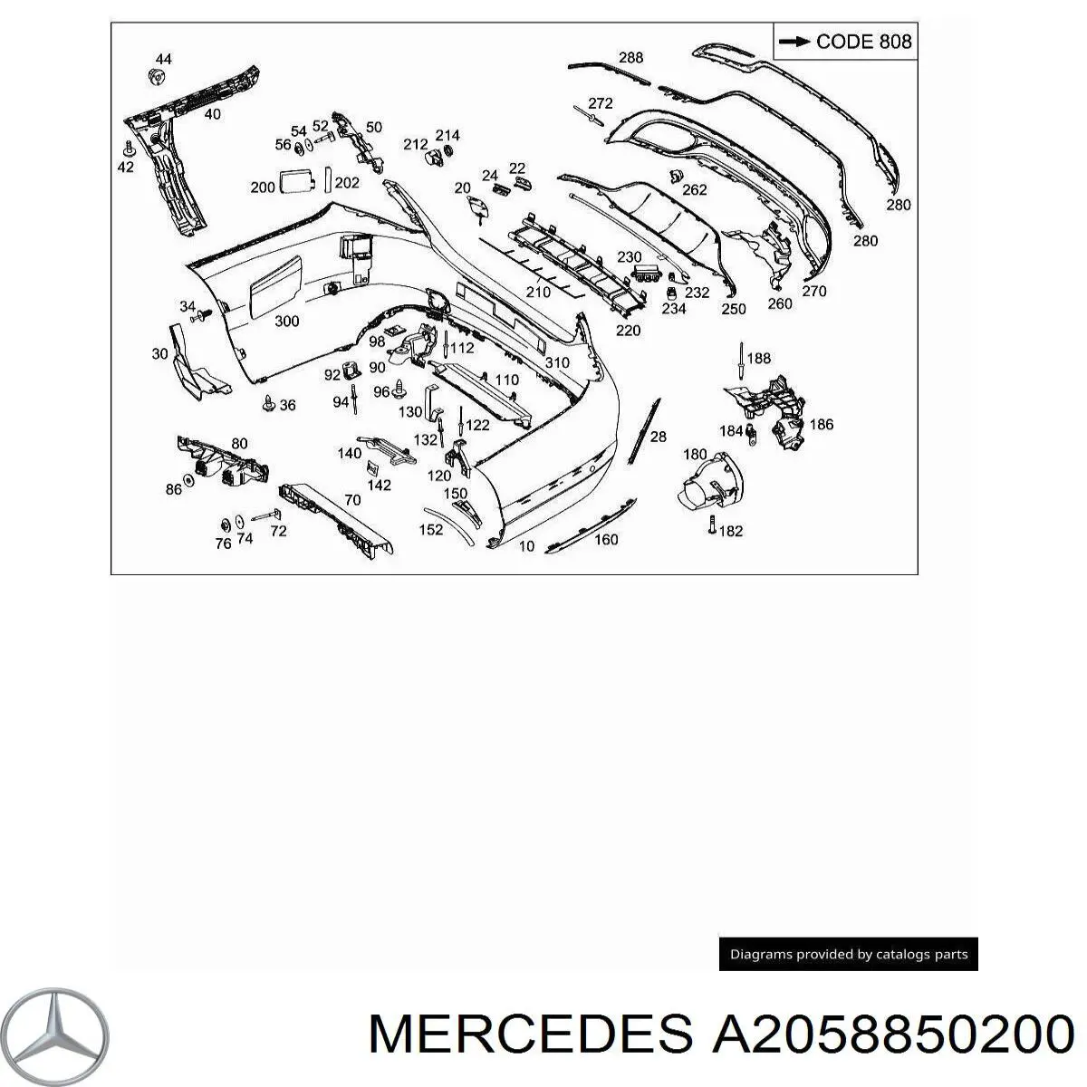  A2058850200 Mercedes