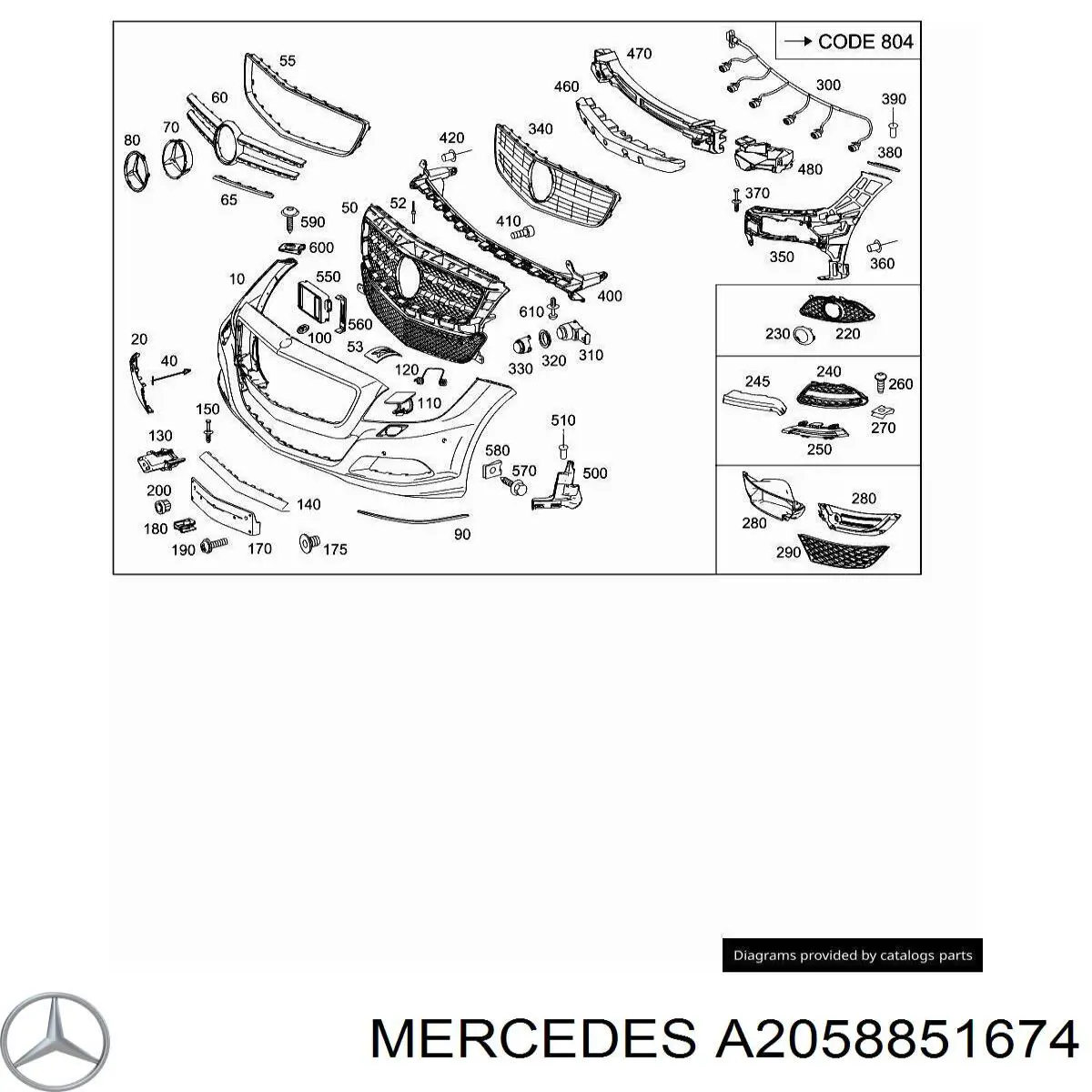 A2058851674 Mercedes 
