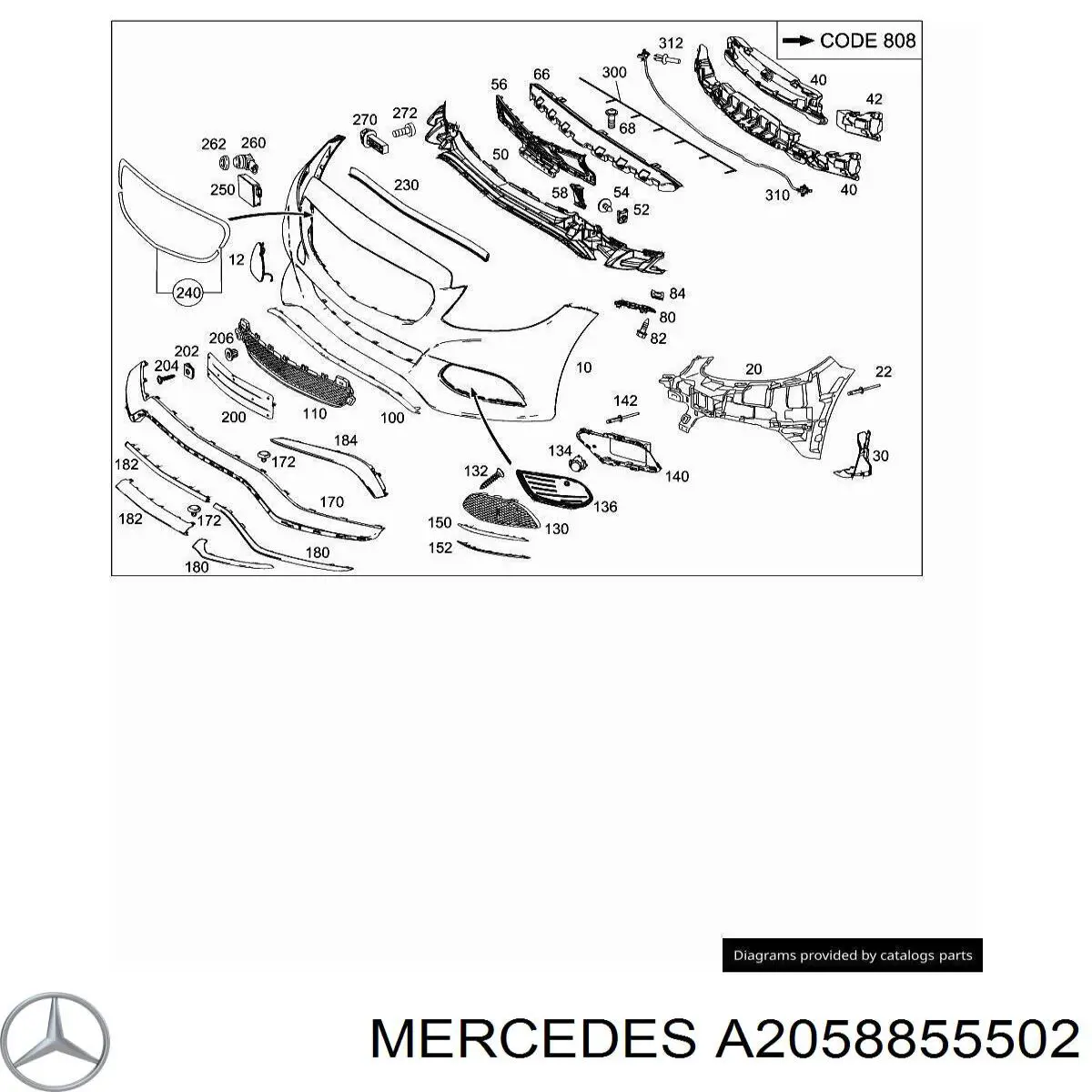  A2058855502 Mercedes