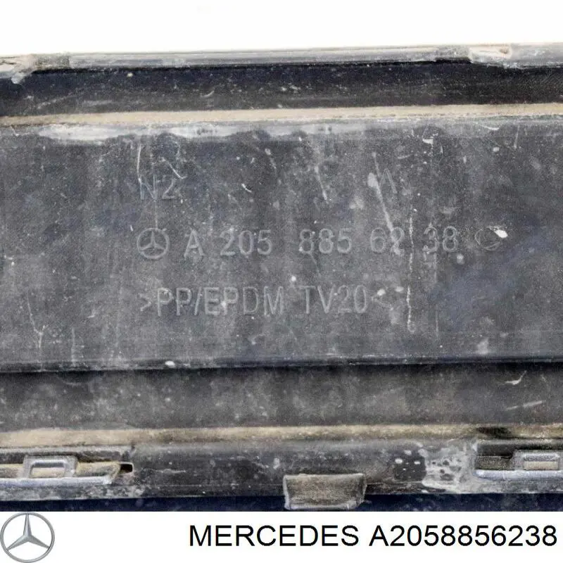 Накладка бампера заднього A2058856238 Mercedes