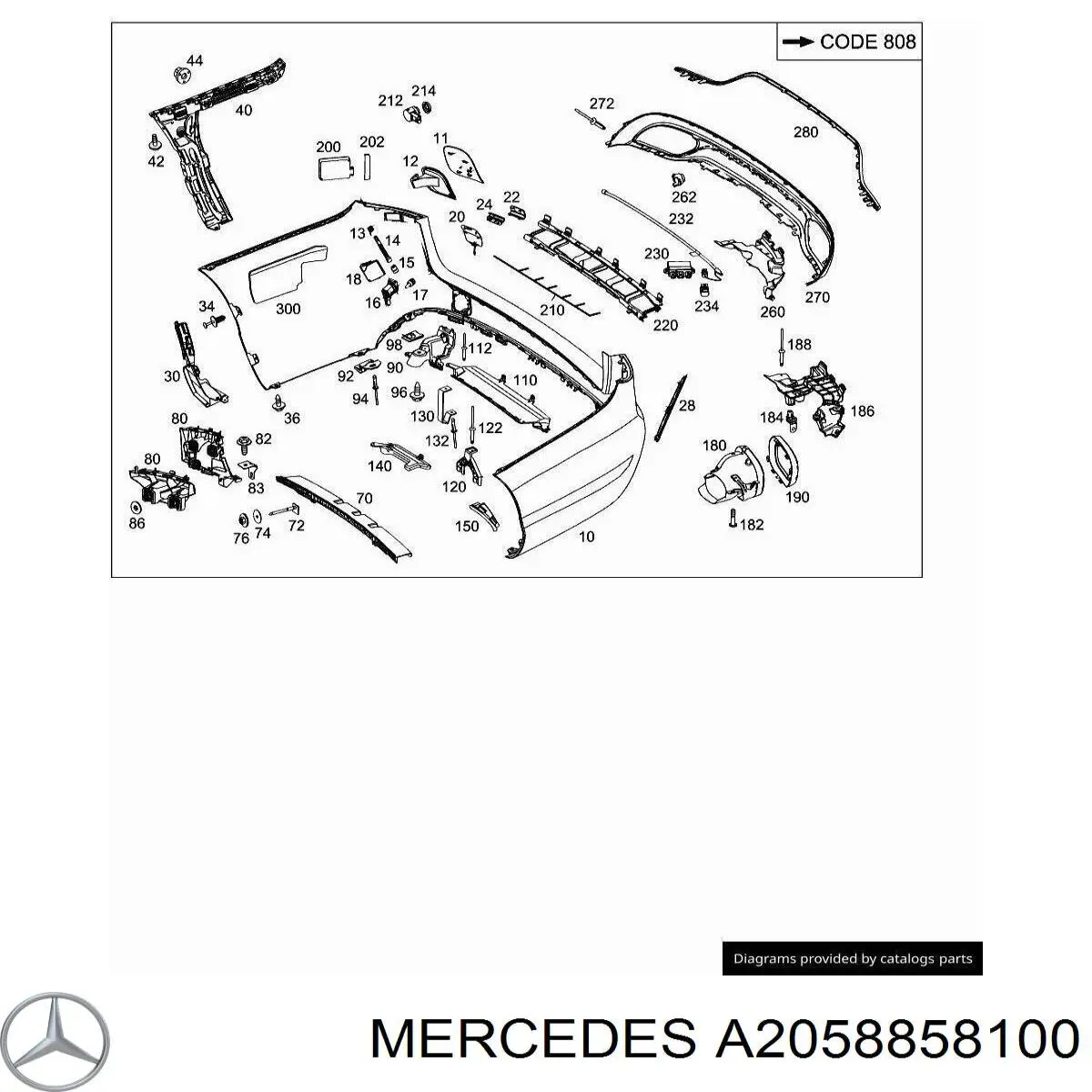 A2058858100 Mercedes 