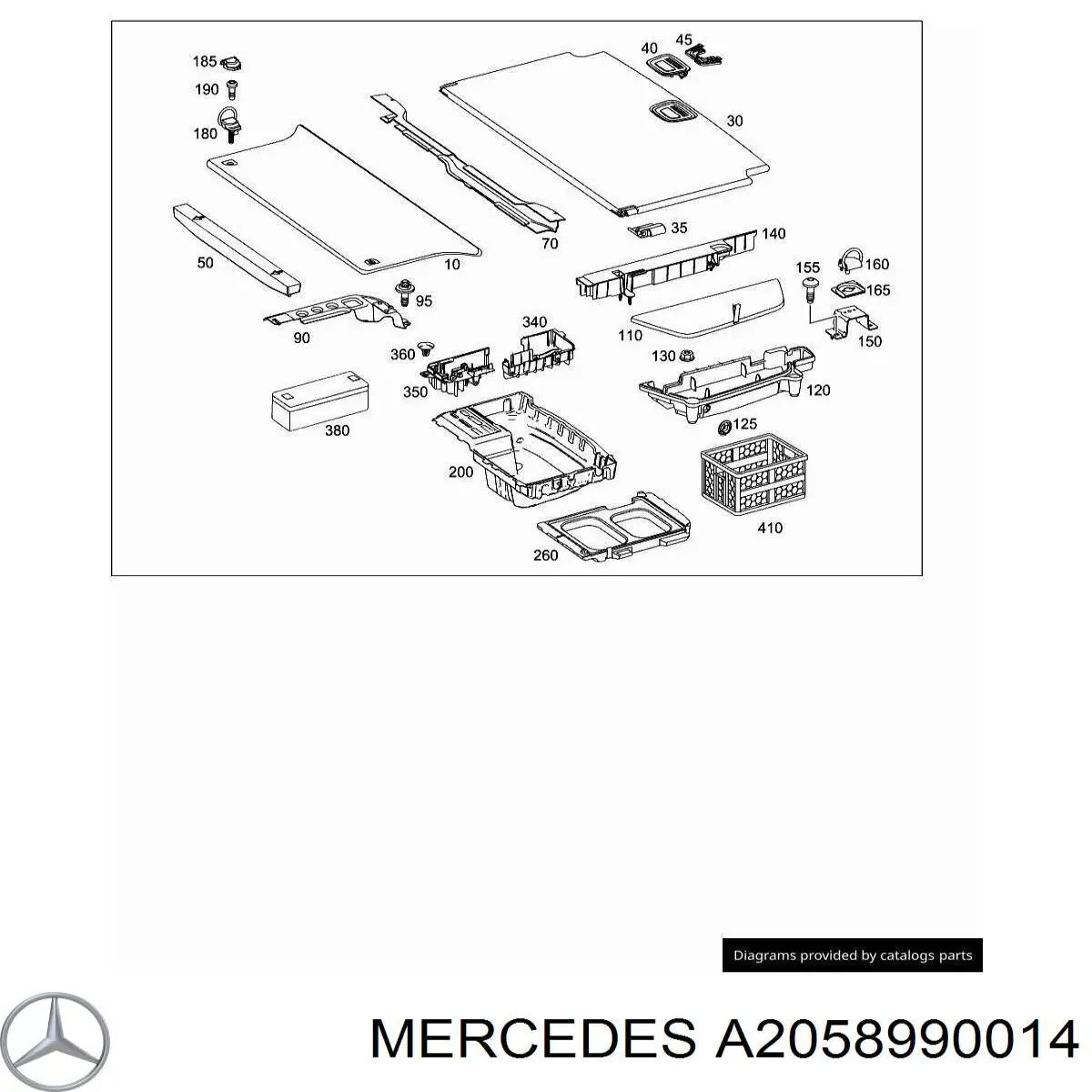 Mercedes A2058990014 ціна, від 24.07 USD