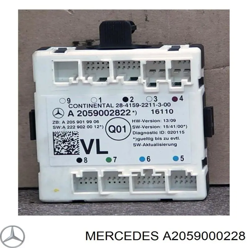Блок комфорту передніх дверей Mercedes A2059002822 ціна, від 25.91 USD