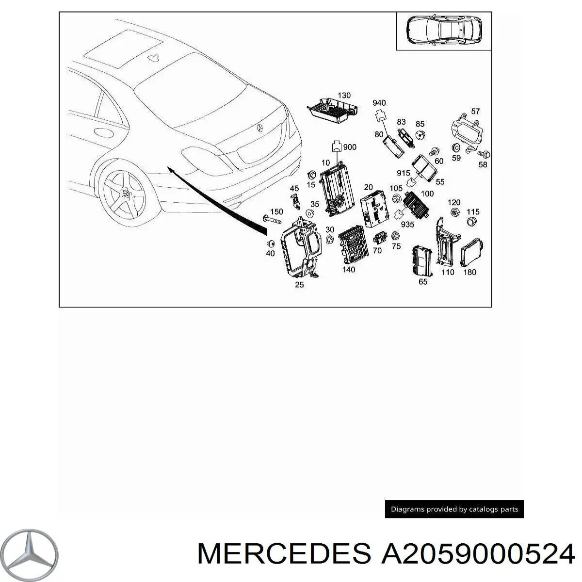 A2059000524 Mercedes 