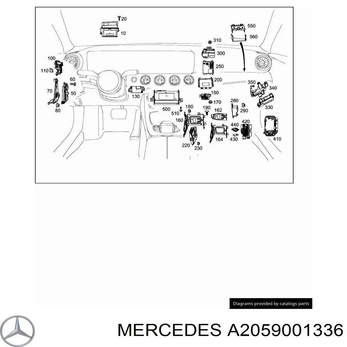 A2059001336 Mercedes 
