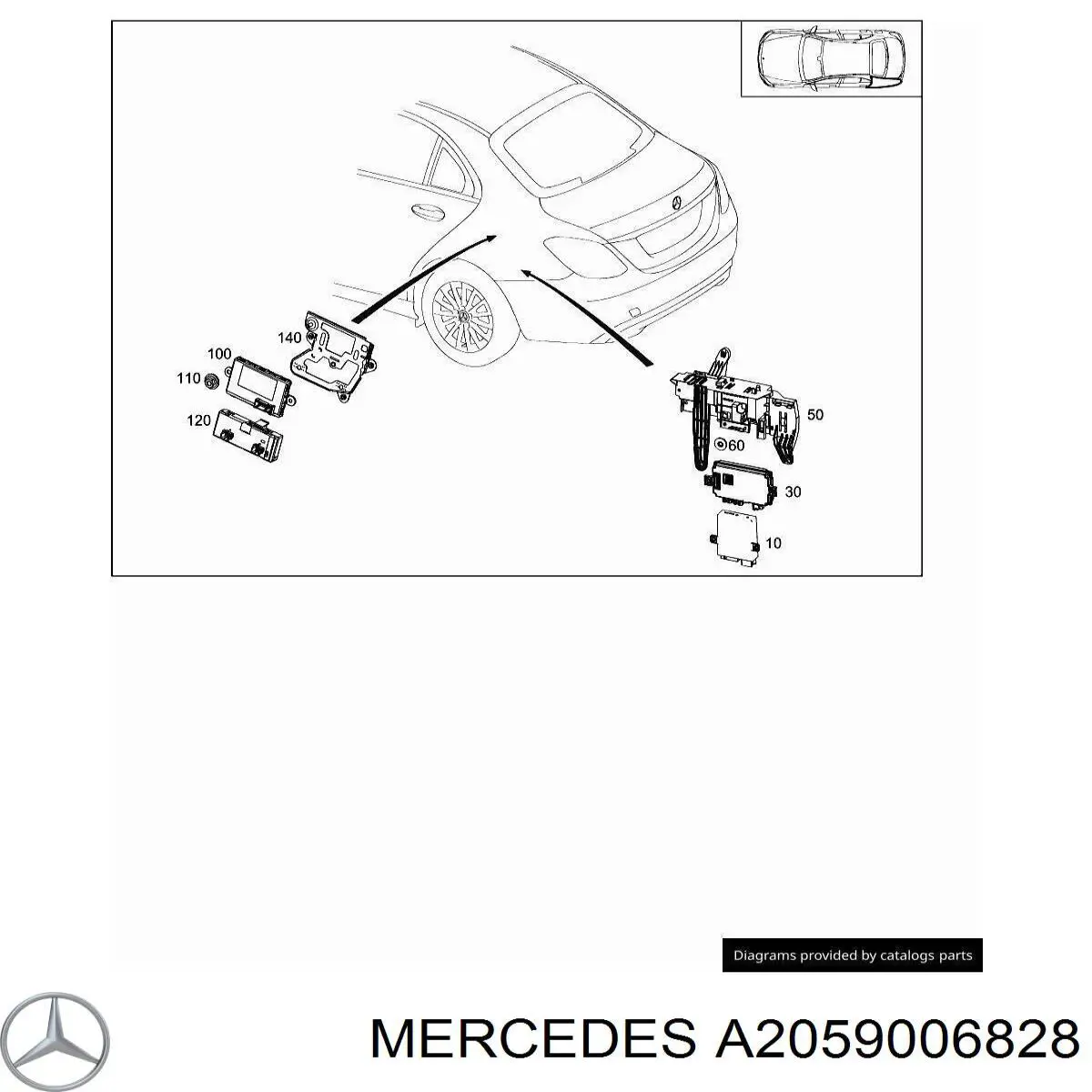A2059006828 Mercedes 