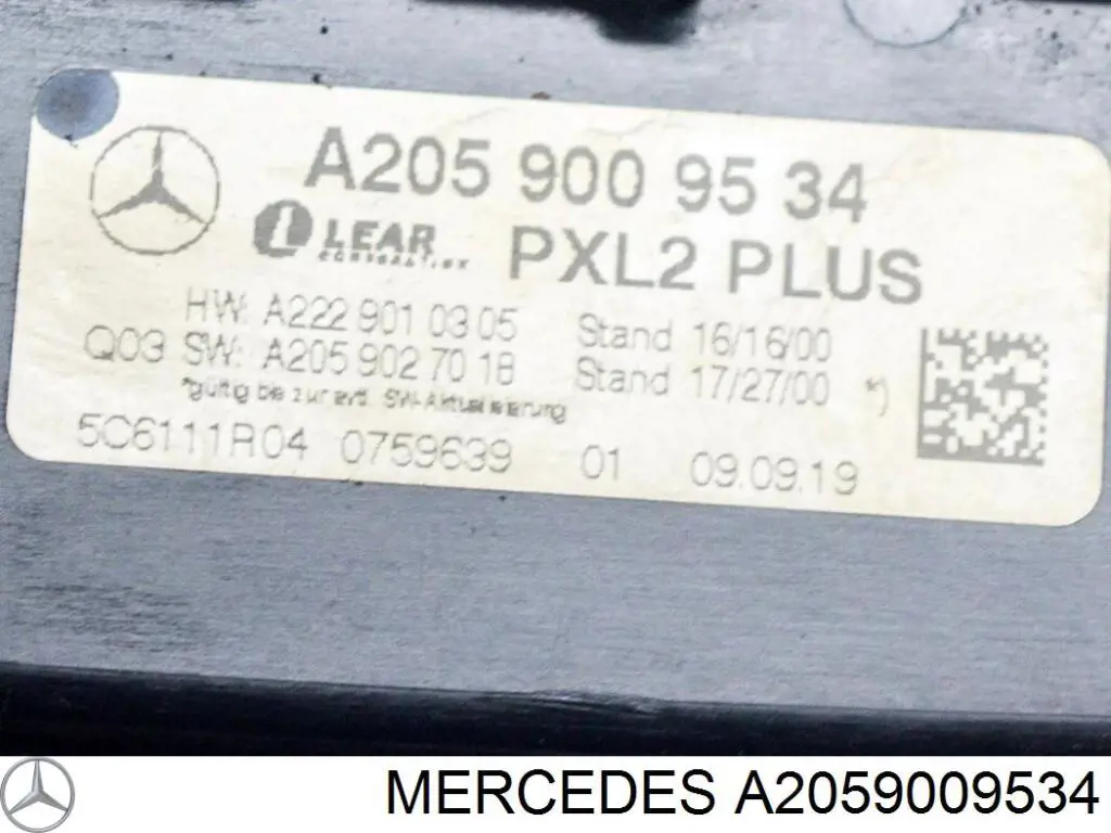  Mercedes A2059009534 ціна, від 207.05 USD
