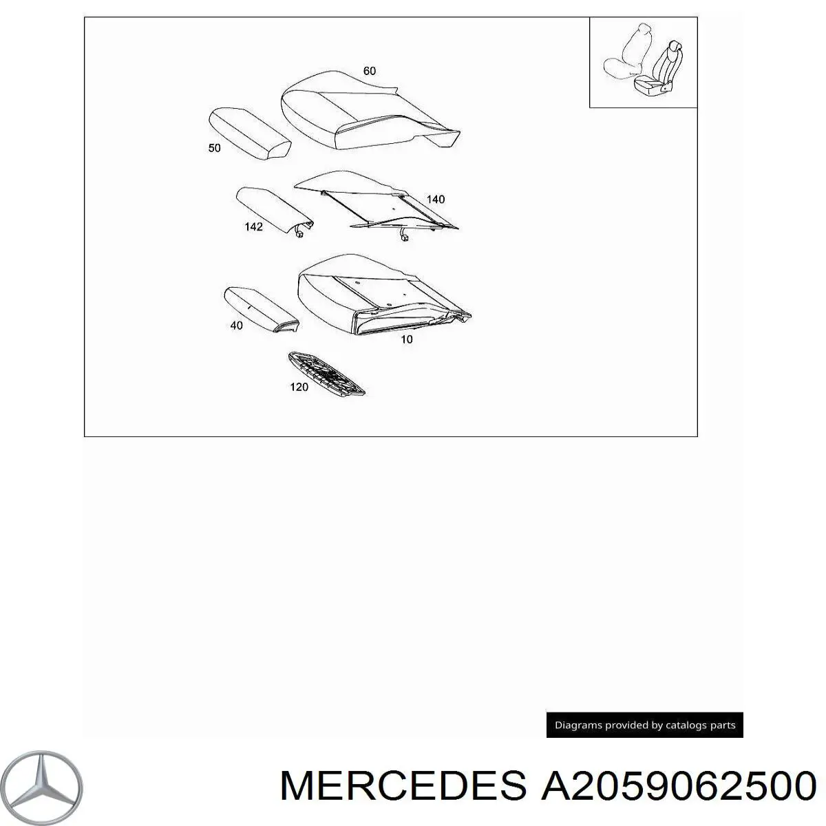  Mercedes A2059062500 ціна, від 101.35 USD