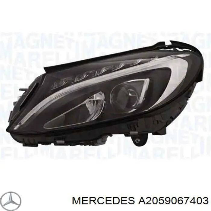 Фара правая Mercedes A2059067403 ціна, від 566.52 USD