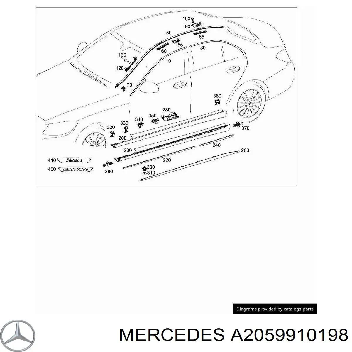  Mercedes A2059910198 ціна, від 5.65 USD