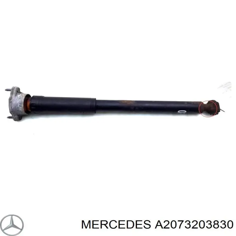 Купити A2073203830 Mercedes Стійка амортизатора задня