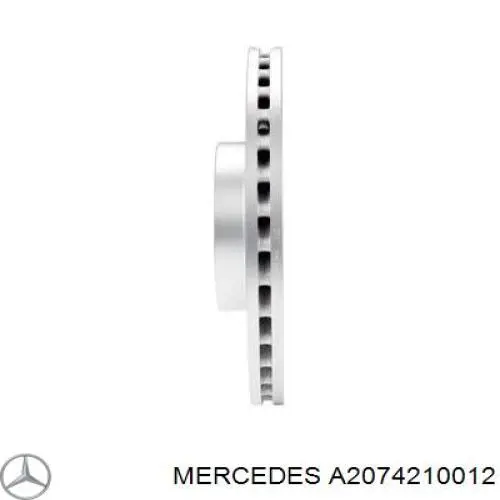 Диск переднього гальма Mercedes A2074210012 ціна, від 75.81 USD