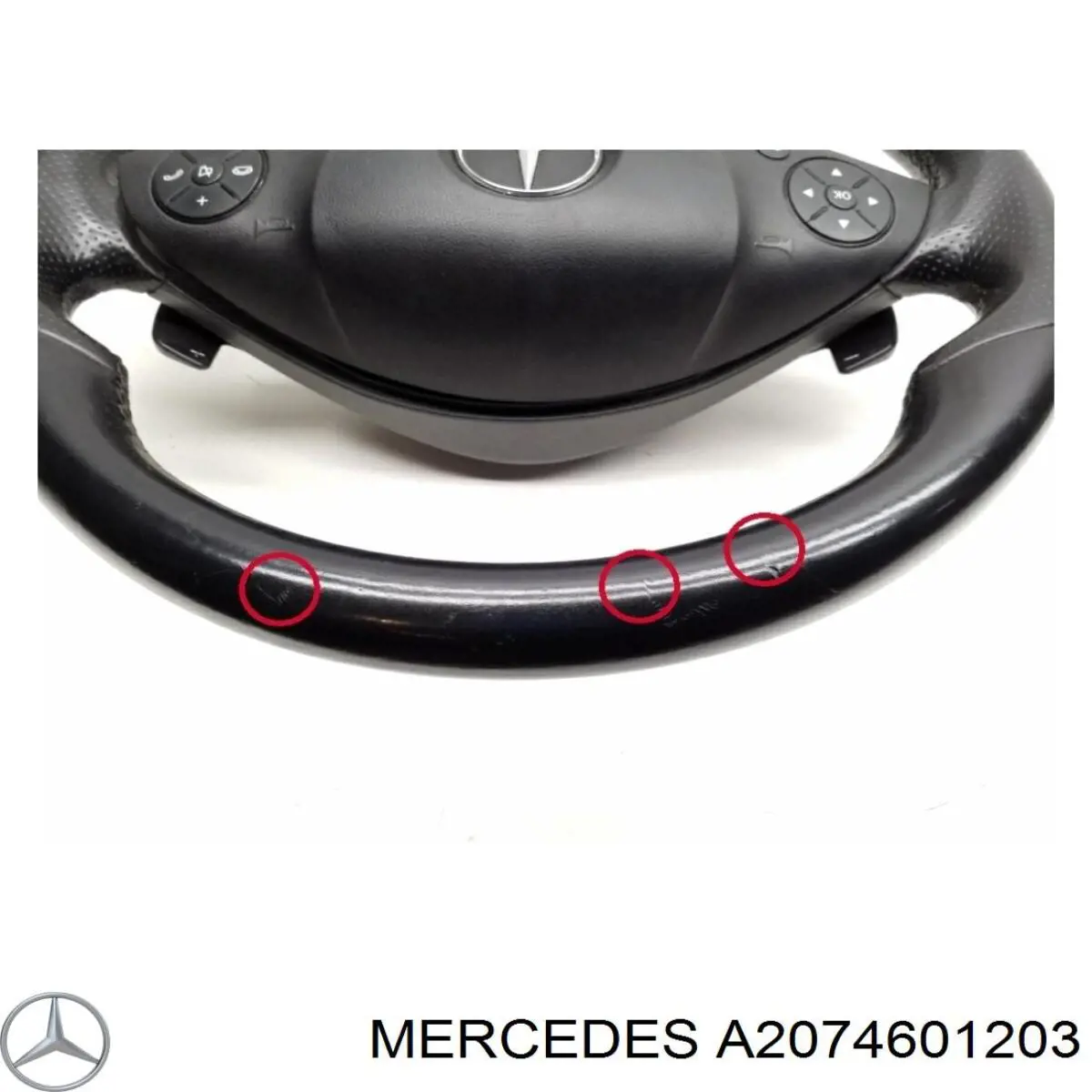 Рульове колесо Mercedes A2074601203 ціна, від 126.57 USD