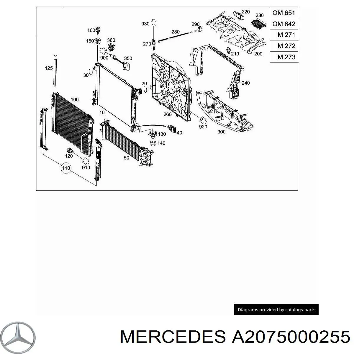  Mercedes A2075000255 ціна, від 73.08 USD