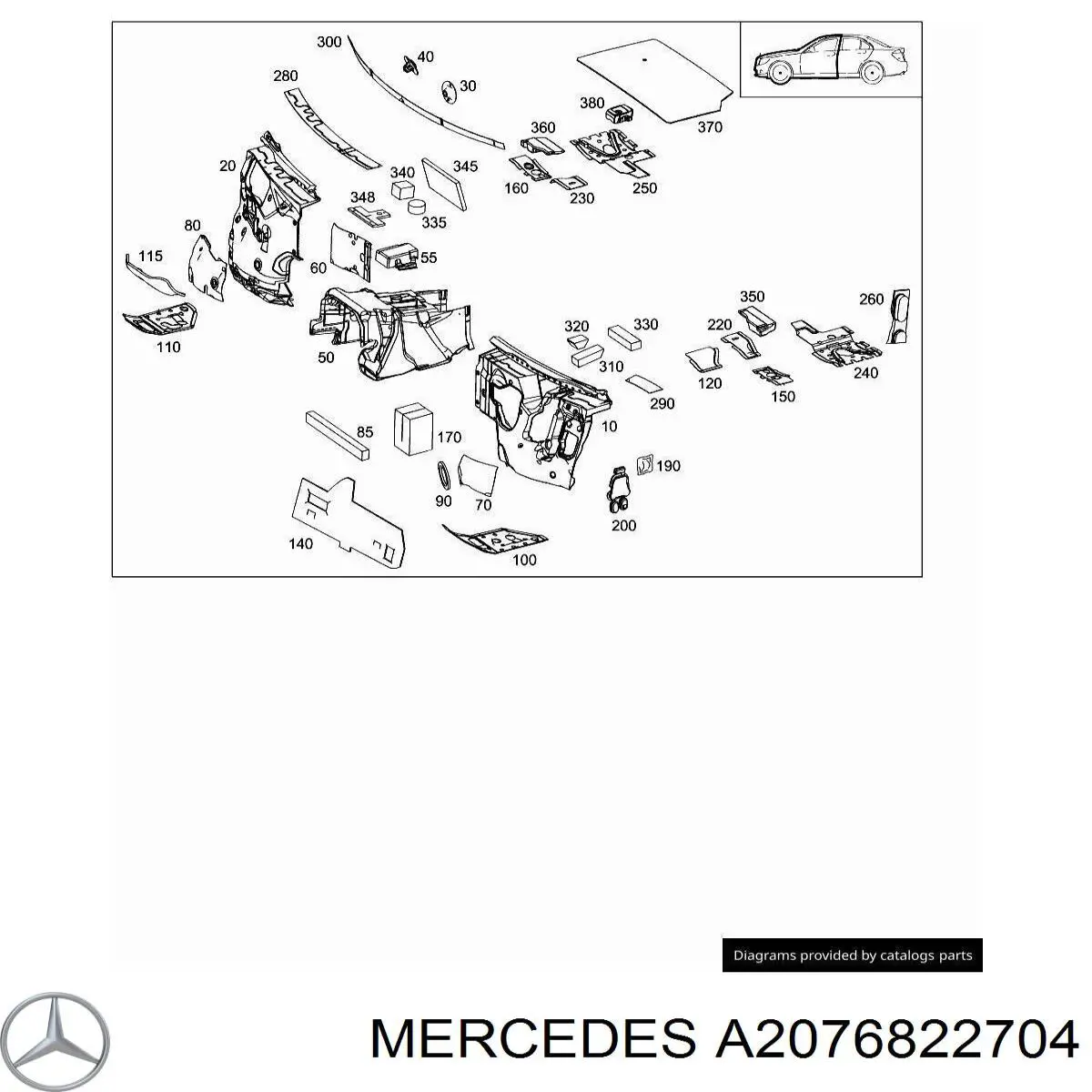 A2076822704 Mercedes 