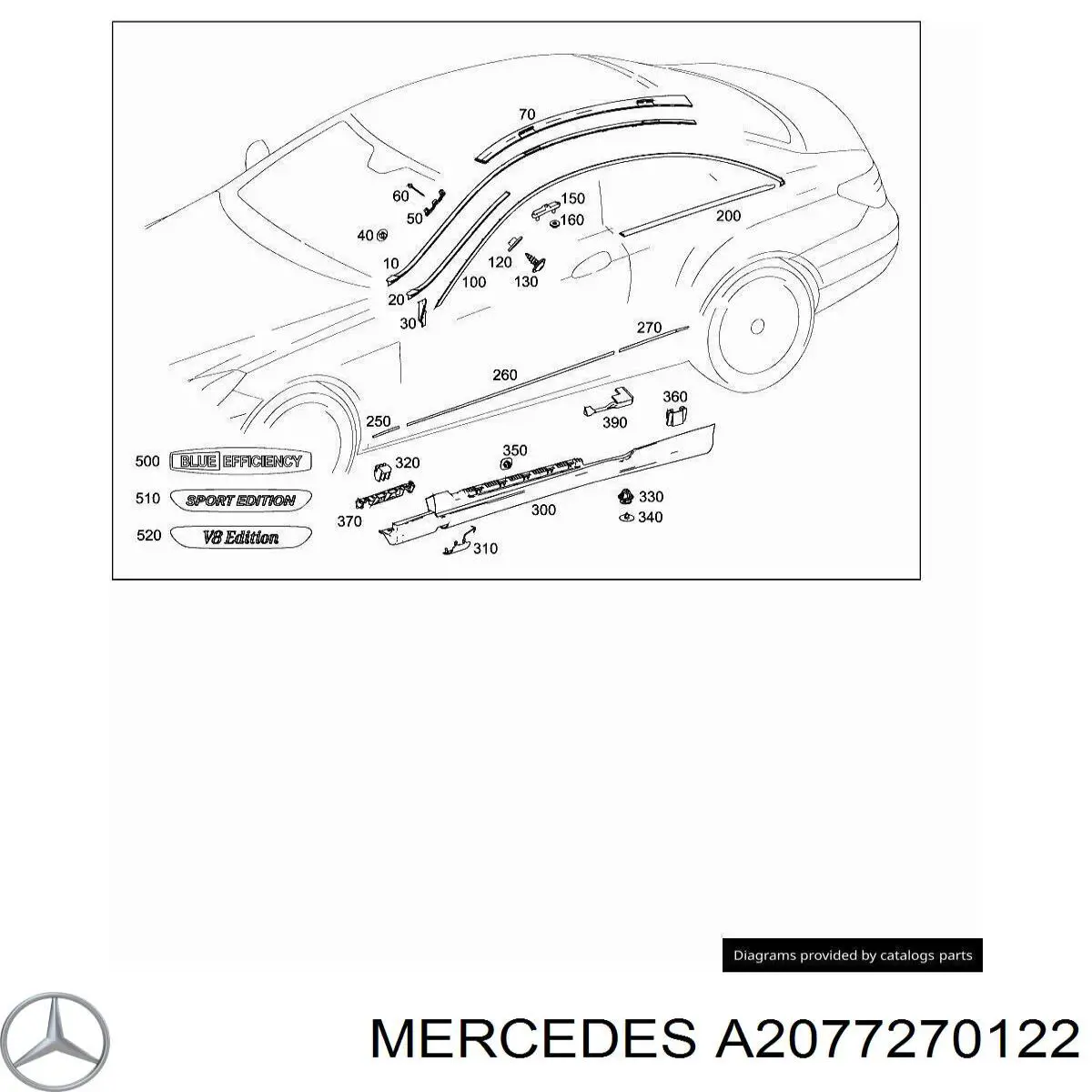 A2077270122 Mercedes 