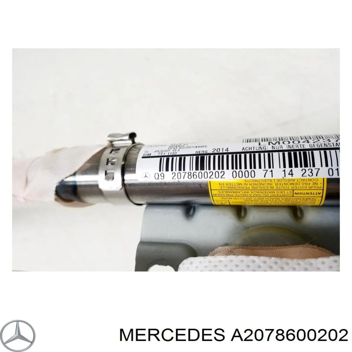 Подушка безпеки, шторка бічна, права, AIRBAG Mercedes A2078600202