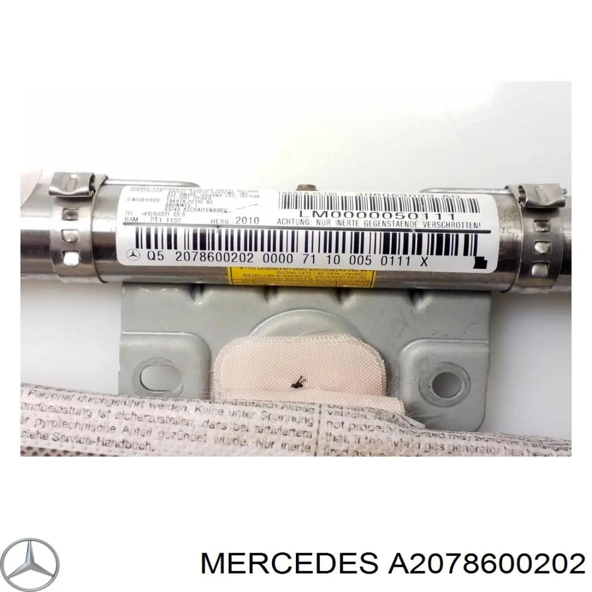 A2078600202 Mercedes Подушка безпеки, збоку, права, AIRBAG
