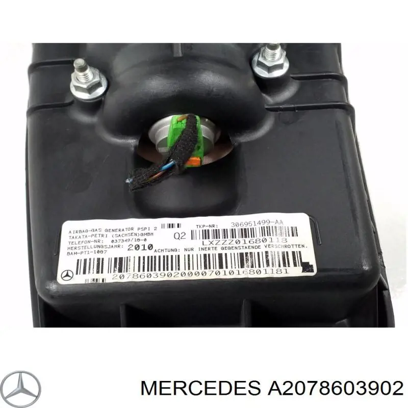 A2078603902 Mercedes Подушка безпеки пасажира