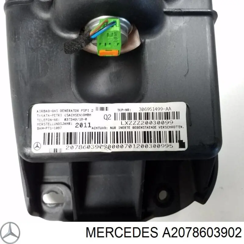 Подушка безпеки, пасажирська, AIRBAG A2078603902 Mercedes
