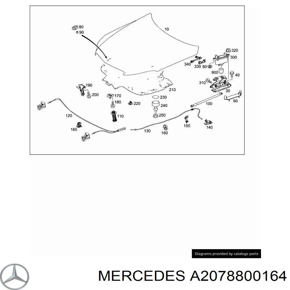  Mercedes A2078800164 ціна, від 48.69 USD