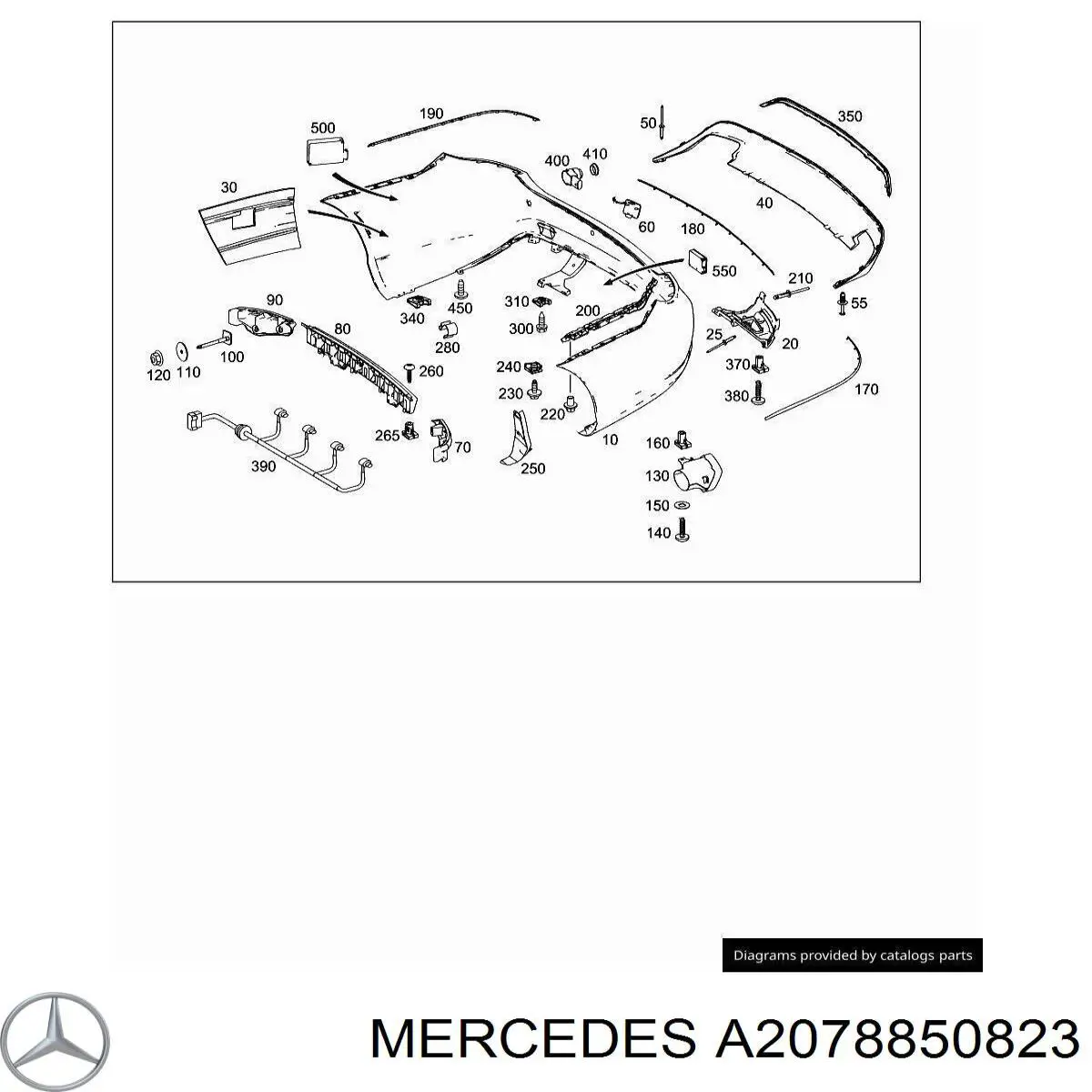 A2078850823 Mercedes 
