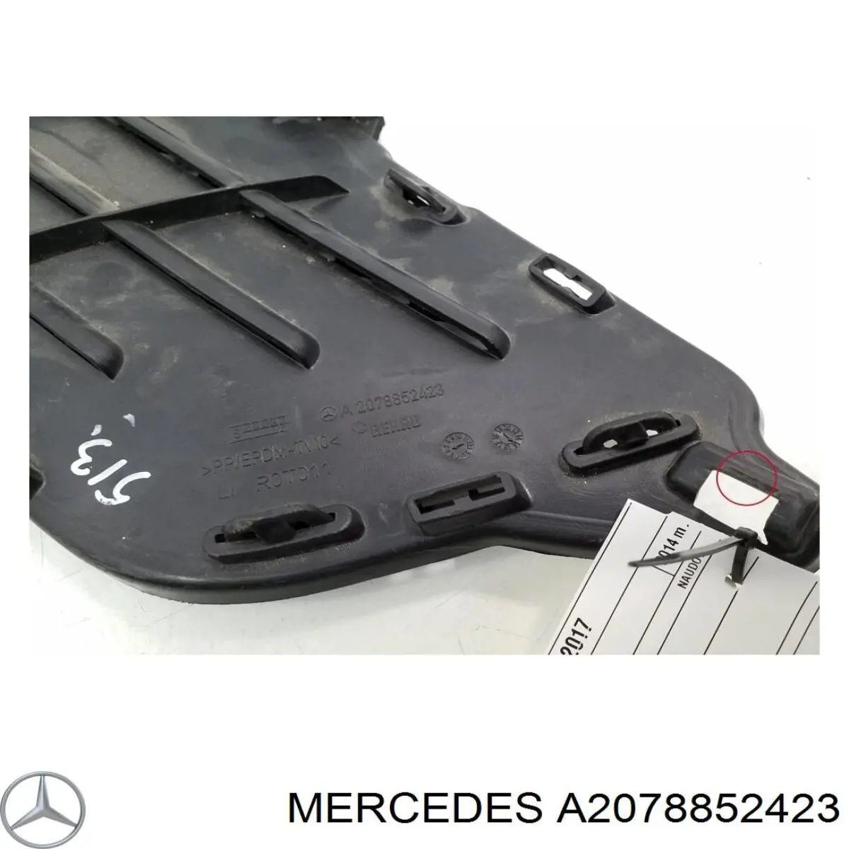 A2078852423 Mercedes Решітка переднього бампера, ліва