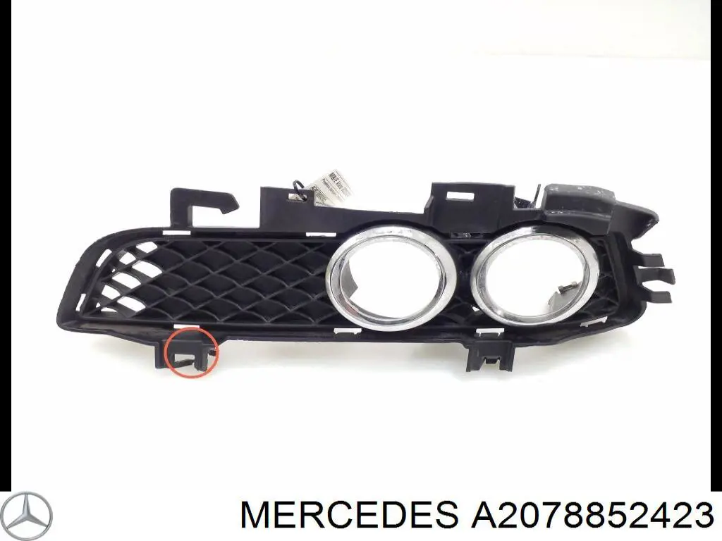 Решітка переднього бампера, ліва Mercedes A2078852423 ціна, від 15.11 USD