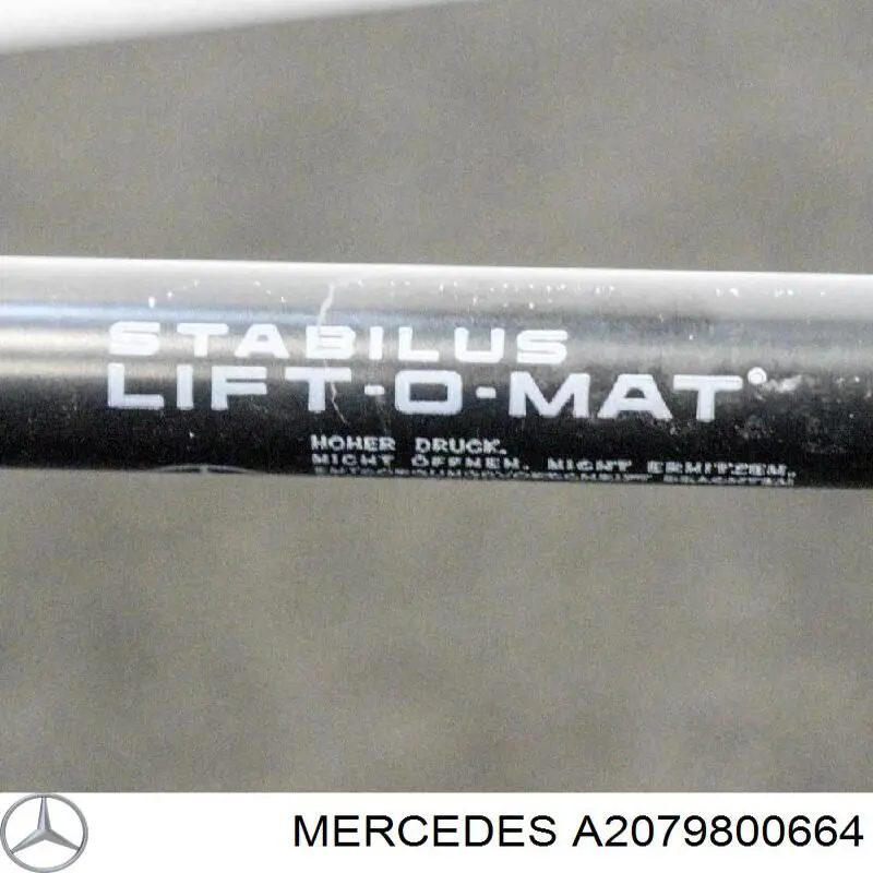 Амортизатор двері задньої Mercedes A2079800664 ціна, від 26.36 USD